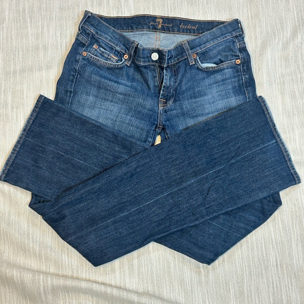 7 For All Mankind Bootcut Blue Jeans Size 30